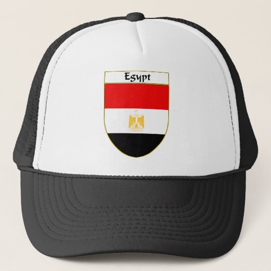 Casquette Bouclier de drapeau de l'Egypte (Devant)