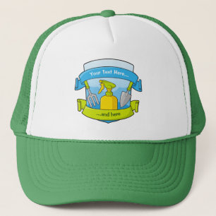 Casquette Bouclier de jardin avec bannières