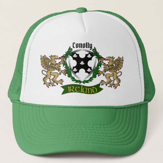 Casquette Bouclier irlandais Conolly/O'Conolly avec Griffins (Devant)