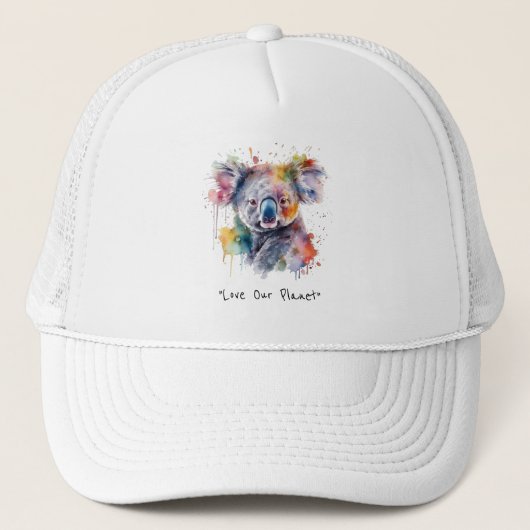 Casquette Bouddles Koala en couleur, personnalisé (Devant)