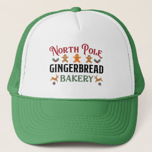 Casquette Boulangerie de pain d'épice du pôle Nord