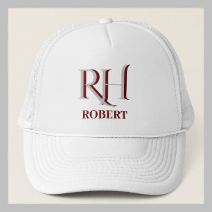 Casquette Boule de nom de monogramme personnalisée