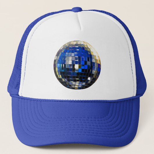 Casquette Boule Disco Métallurgique Bleu (Devant)