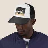Casquette Boule et goupilles de bowling : modèle 3D : (En situation)
