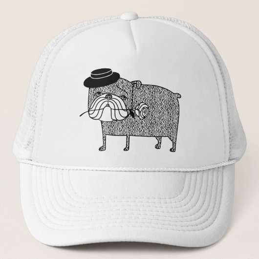 Casquette Bouledogue déçu : Romance triste (Devant)