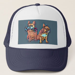Casquette Bouledogue français deux amis Bouledogue Français
