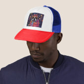 Casquette Bouledogue français Noël (En situation)