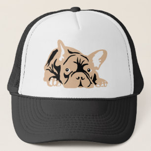 Casquette Bouledogue Français rose