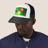 Casquette Boules de billard (En situation)