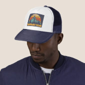 Casquette Boundary Peak Nevada Retro Turquoise (En situation)