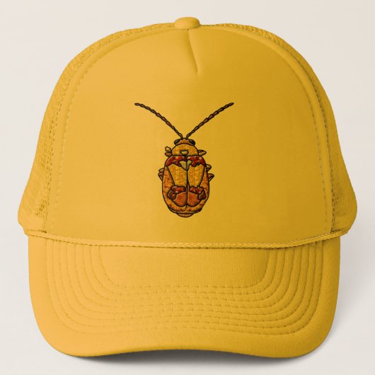 Casquette Bouteille à feuilles rouges (Devant)