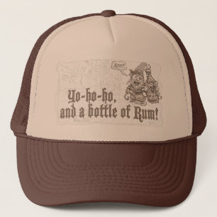 Casquette Bouteille de Yo Ho Ho de rhum de pirate