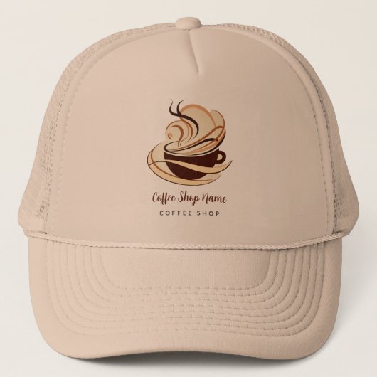 Casquette Boutique de café minimal moderne (Devant)