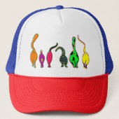 Casquette Boutons de chat colorés (Devant)