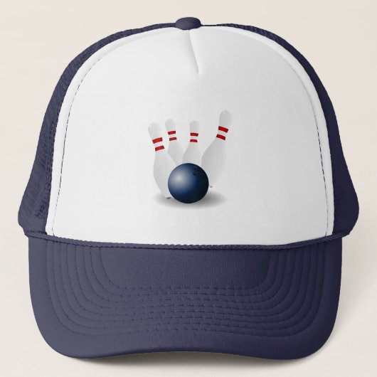 Casquette bowling-155946 quilles de quilles neuf épingles te (Devant)