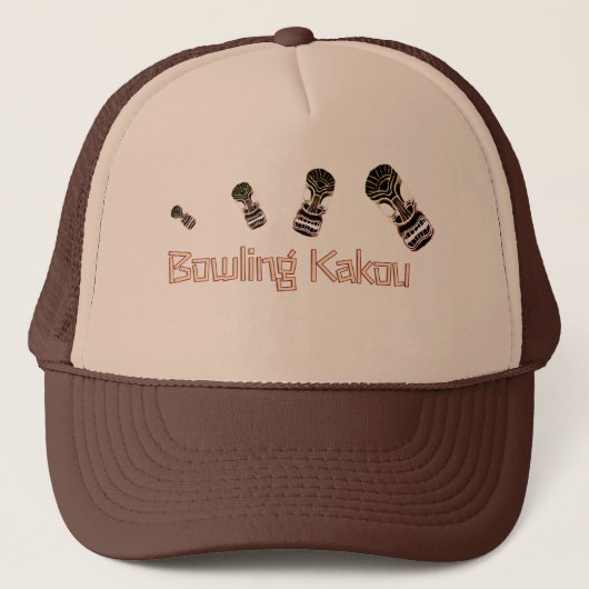 Casquette Bowling Kakou Bouncing Tiki Heads (Devant)
