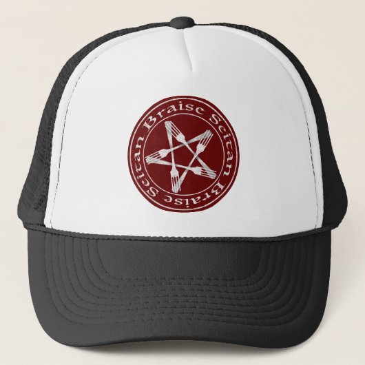 Casquette Braise Seitan Vegan Pentagram (light version) (Devant)