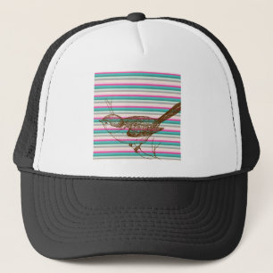 Casquette branche d'oiseau animaux nature motif coloré art