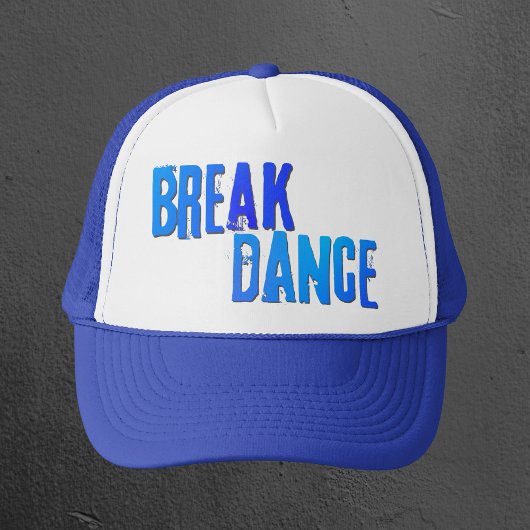 Casquette Breakdance neon blue hat