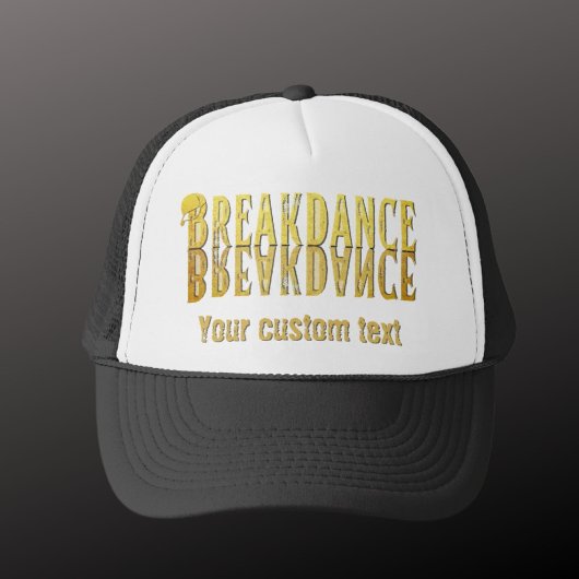 Casquette Breakdance noir jaune
