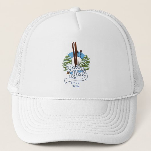 Casquette Brian Head Utah pour skier logo (Devant)