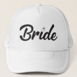 Casquette Bride Diamond Ring<br><div class="desc">Cute and classy Bride design for your special day! 
Great for the week of,  bachelorette party or the honeymoon!</div>