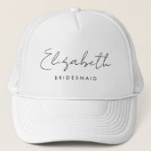 Casquette Bridesmaid Bachelorette Modèle femmes Moderne (Devant)