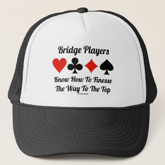 Casquette Bridge Players Know How To Finesse The Way To Top (Devant)