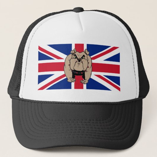 Casquette britannique du R-U de bouledogue (Devant)