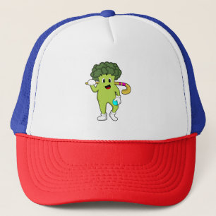 Casquette Broccoli à Hockey avec chauve-souris de hockey