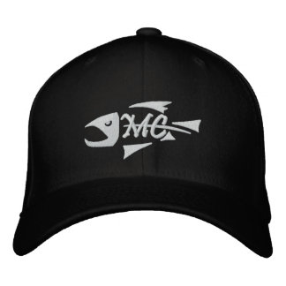 Casquette brodé à base de squelette de poisson de 