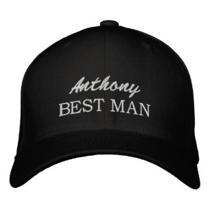 Casquette brodé Best Man pour toiletteur mariage