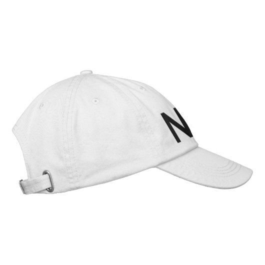 CASQUETTE brodé blanc NAVA (Droite)