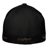 Casquette brodé, Casquette en laine souple de base (Dos)