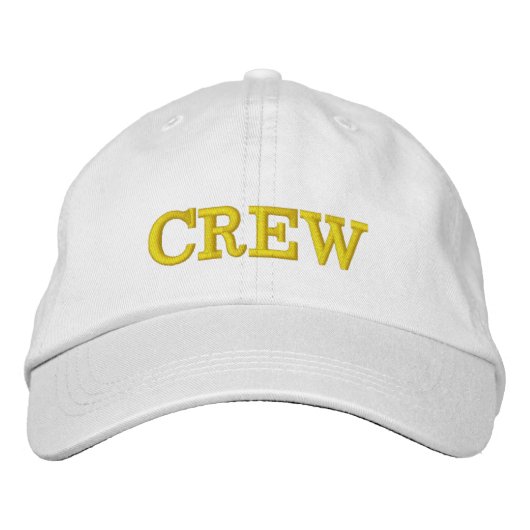 CASQUETTE brodé CREW White Basic (Devant)