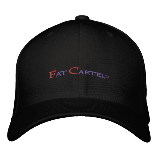 Casquette brodé de Gras Cartel. (Black) (Devant)
