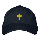 Casquette brodé de la croix chrétienne (Devant)