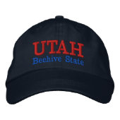 Casquette brodé de l'État de Utah Beehive (Devant)