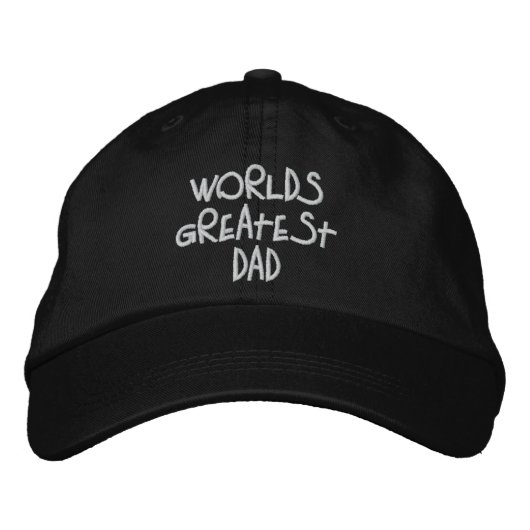 Casquette brodé de papa le plus grand du monde (Devant)