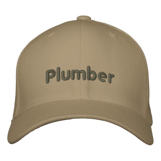 Casquette brodé de plombier (Devant)