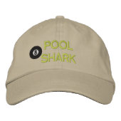 Casquette brodé de requin de piscine (Devant)