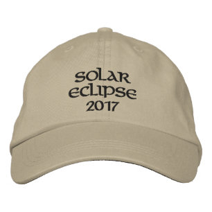 Casquette brodé d'éclipse solaire