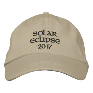 Casquette brodé d'éclipse solaire