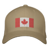 Casquette brodé du drapeau canadien (Devant)