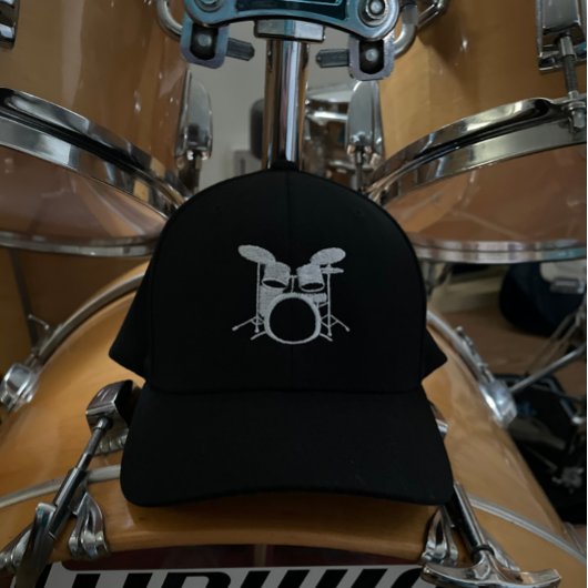 Casquette brodé du tambour du batteur