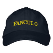 Casquette brodé Fanculo (Devant)