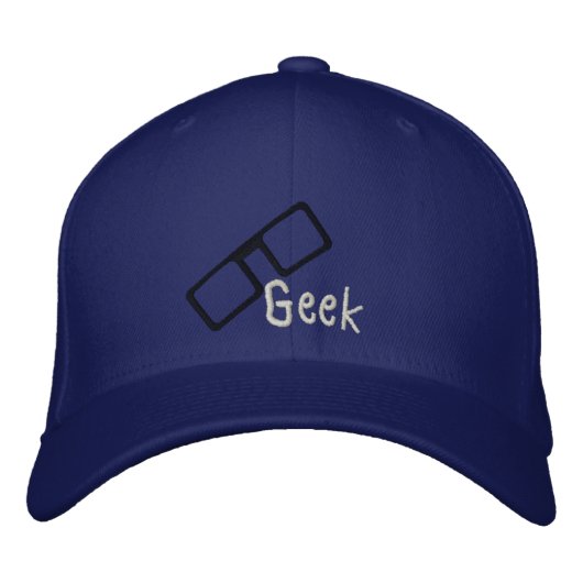 Casquette brodé geek (Devant)