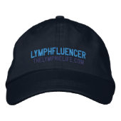 Casquette brodé "Lymphfluencer" (Devant)