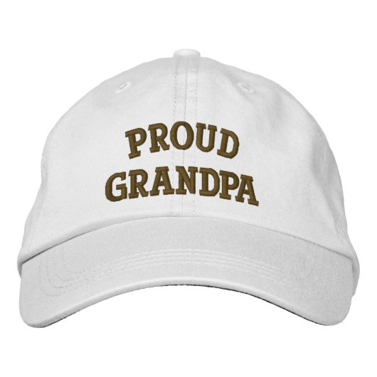 Casquette brodé mignon de grand-papa fier (Devant)