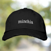 Casquette brodé Minchia
